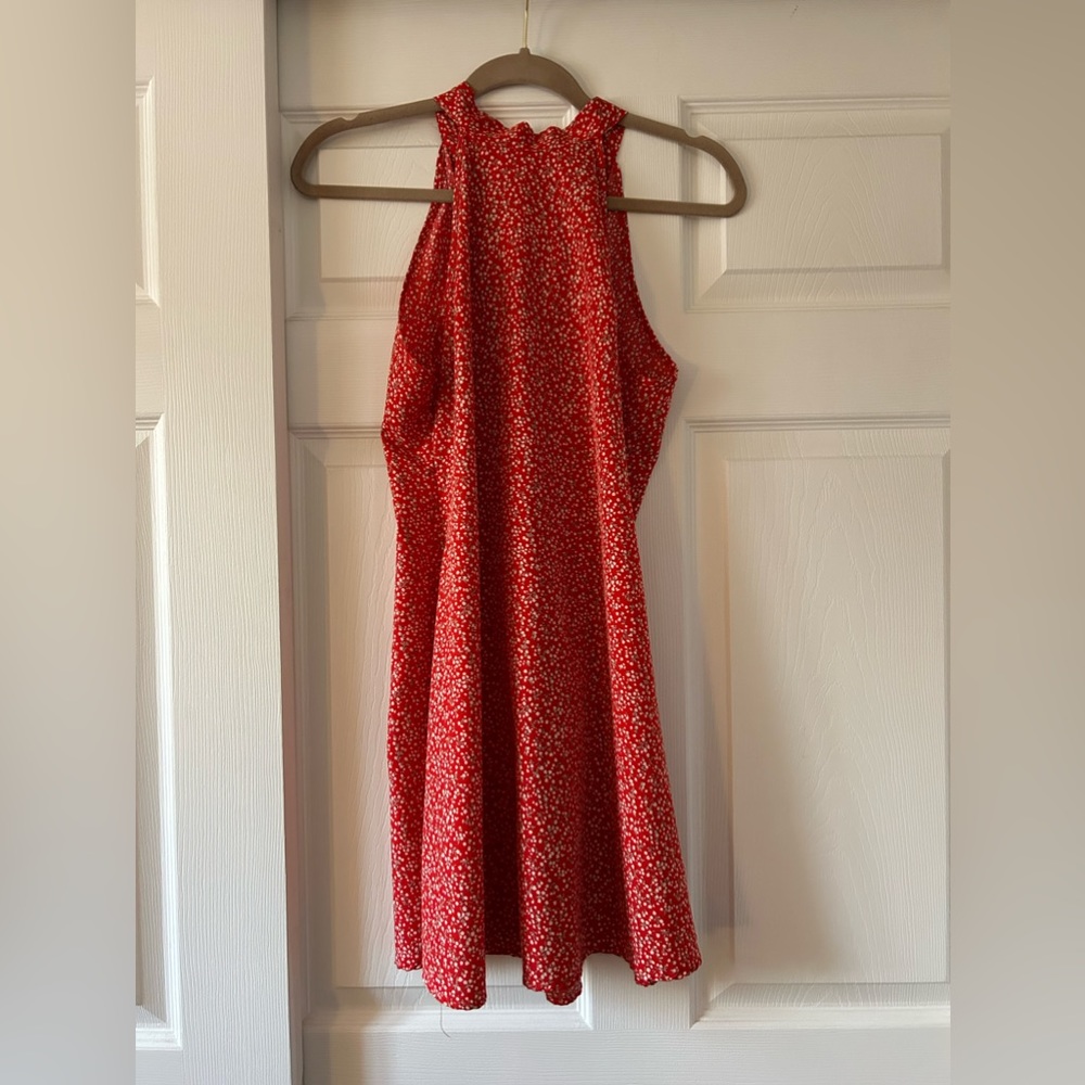 Ditsy floral tie neck dress- size S